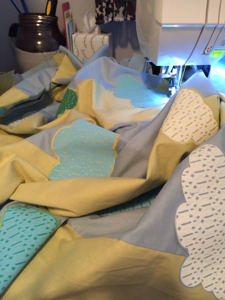 9-9-14-appliquing fabric